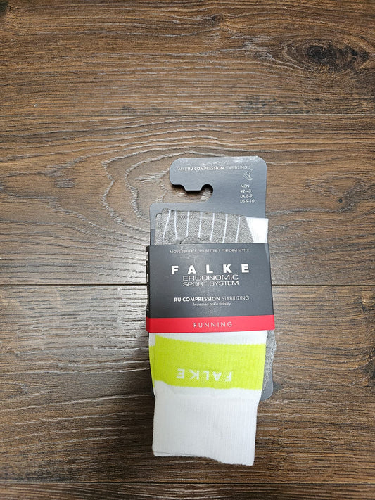 Mens FALKE Running RU Compression Socks Activewear - UK-8-9 EU-42/43