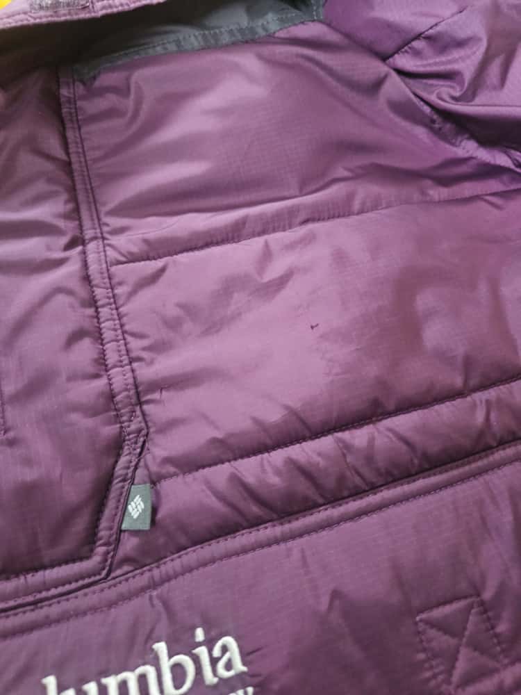 Awesome Columbia Lodge Pullover Cherry Puffer Jacket - M/Medium