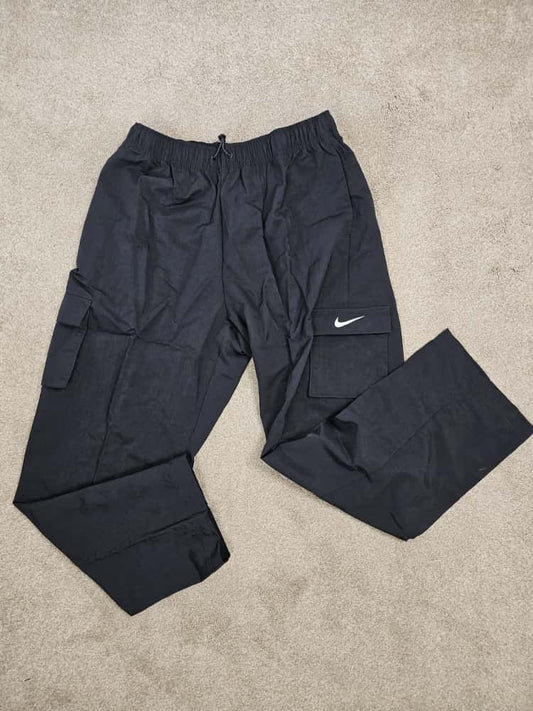 Nike Womens Black High-Rise Woven Cargo Pants/Trousers - M/Medium / 12-14