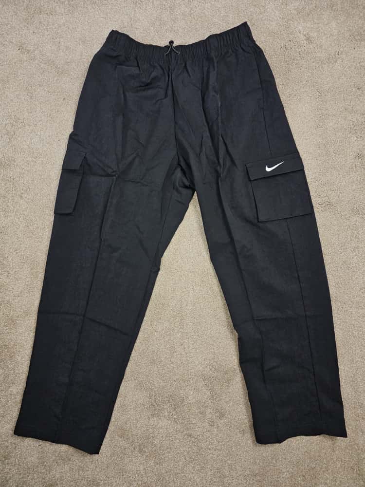 Nike Womens Black High-Rise Woven Cargo Pants/Trousers - M/Medium / 12-14
