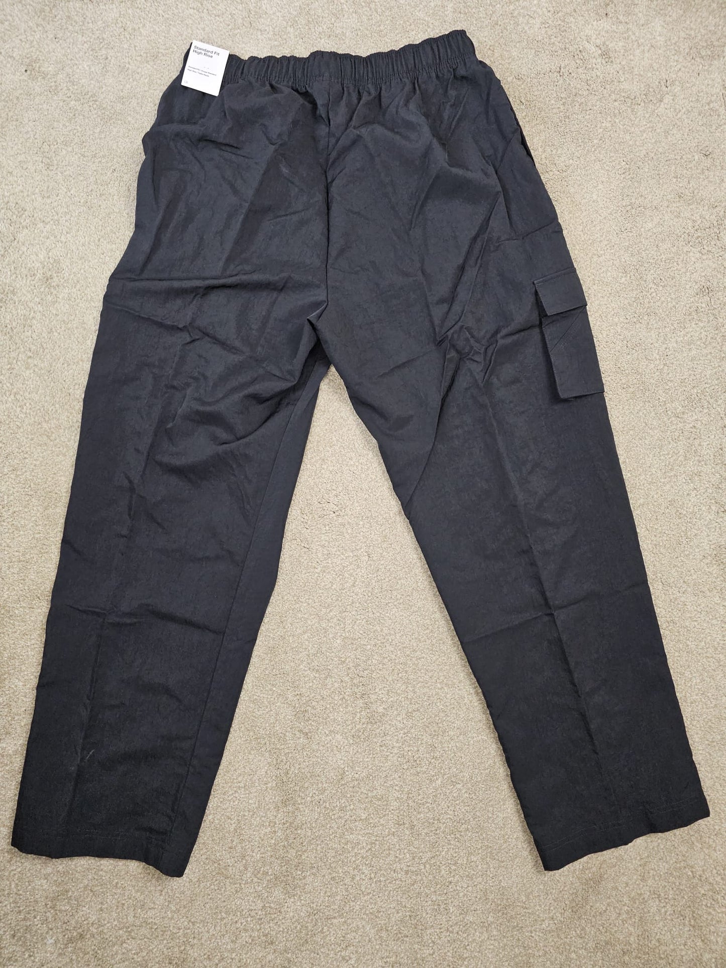 Nike Womens Black High-Rise Woven Cargo Pants/Trousers - M/Medium / 12-14