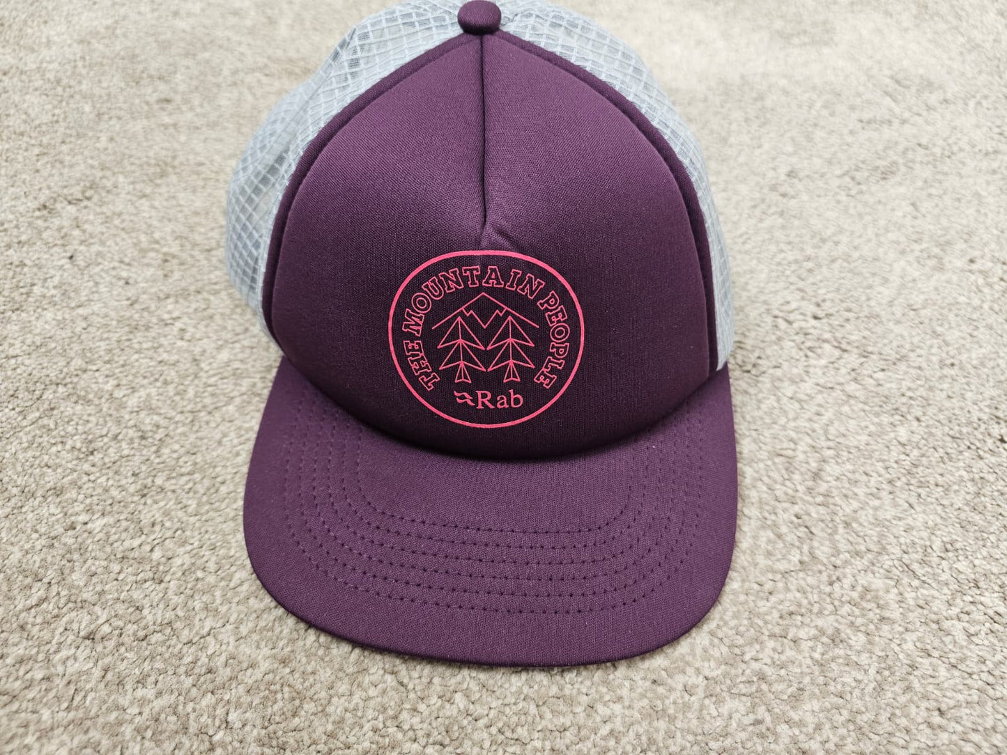 Rab The Mountain People Outdoor Hiking Walking Casual Lightweight Hat/Cap - Burgundy/Maroon - One Size Adjustable