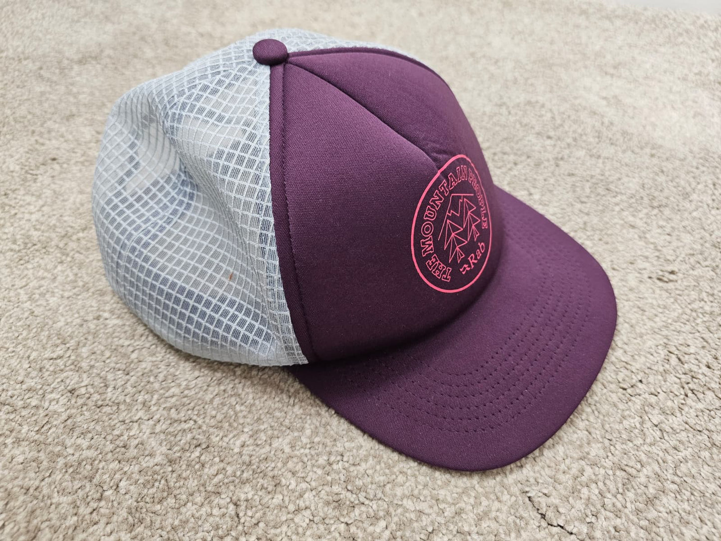 Rab The Mountain People Outdoor Hiking Walking Casual Lightweight Hat/Cap - Burgundy/Maroon - One Size Adjustable