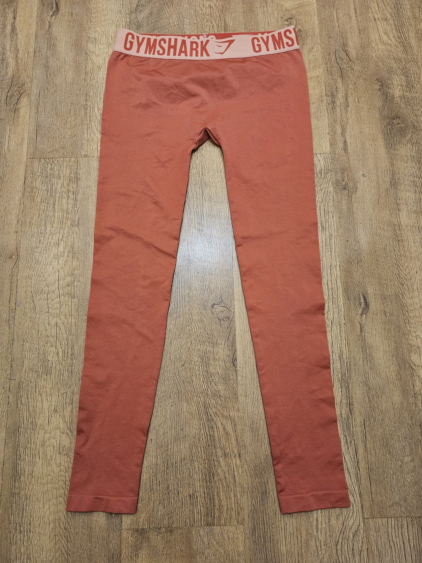 Gym Shark Womens Leggings Bundle x 3 - Camo/Peach/Orange - M/Medium
