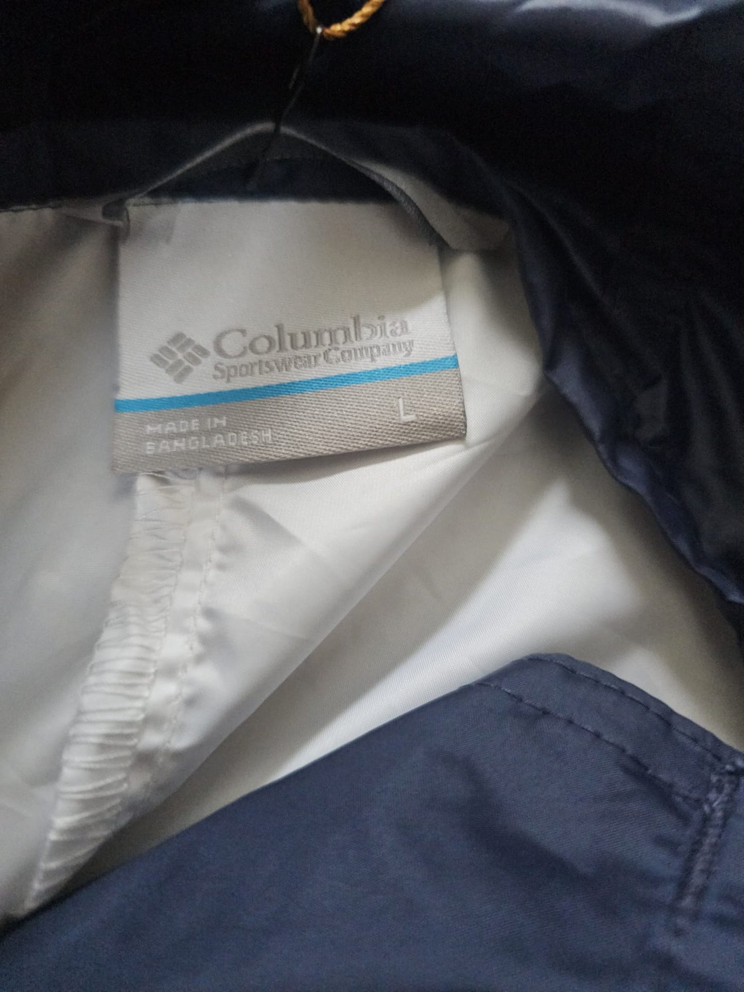 Columbia Challenger Pullover 1/2 Zip Hooded Windbreaker Navy/White - L/Large