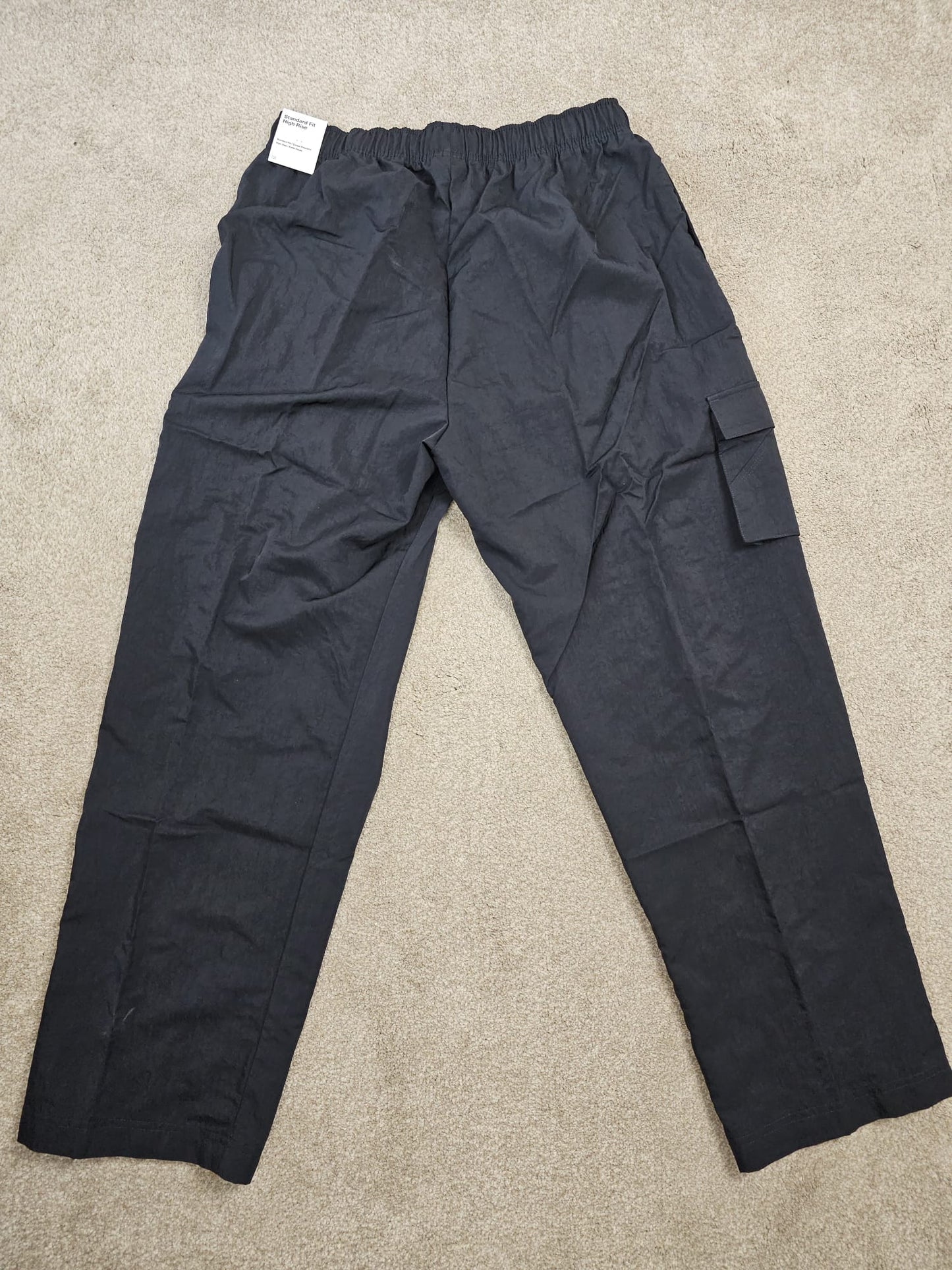 Nike Womens Black High-Rise Woven Cargo Pants/Trousers - M/Medium / 12-14