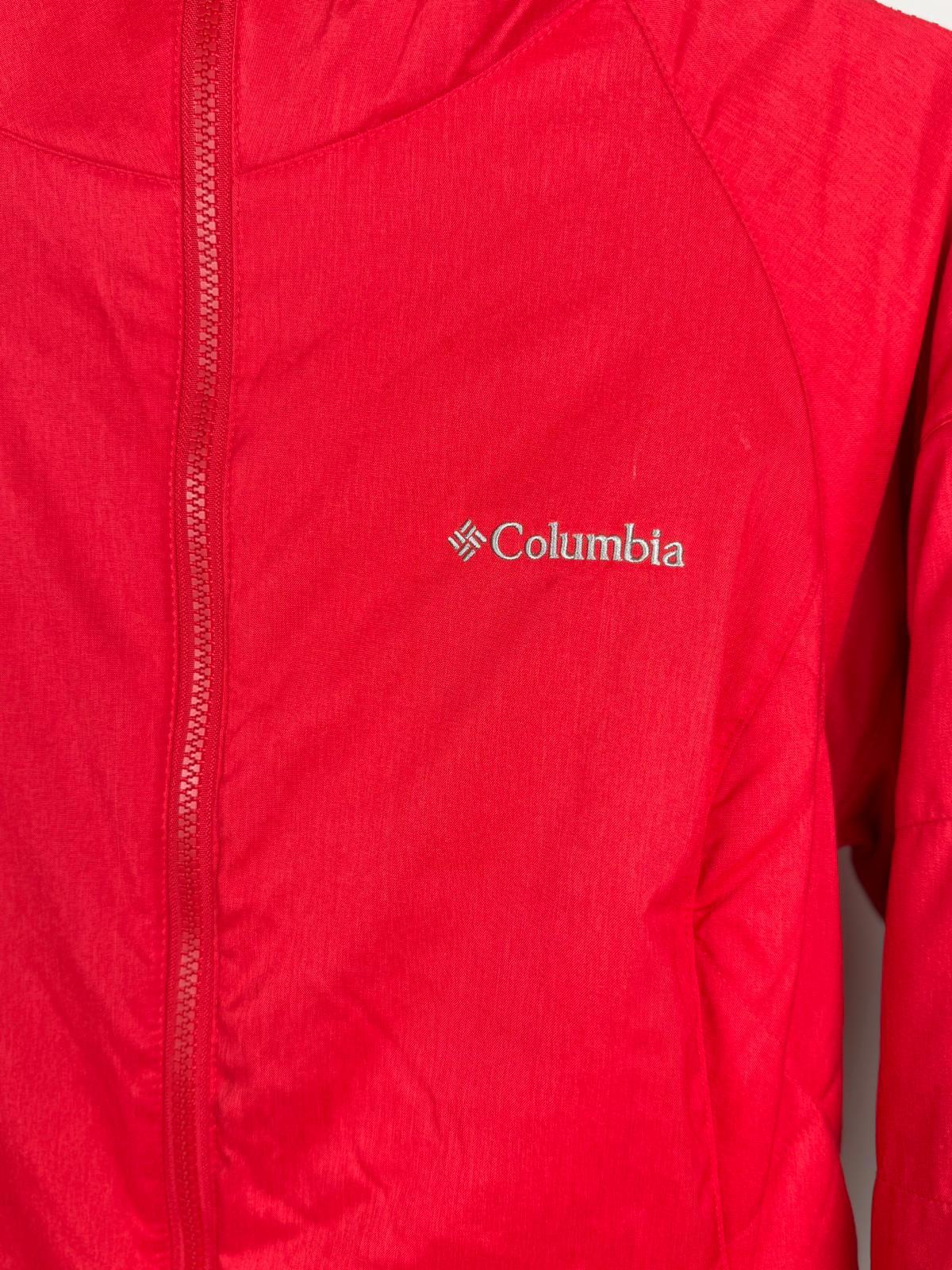 Columbia Womens Fleece/Fluffy Lined Full Zip Hooded Jacket - M/Medium - Red
