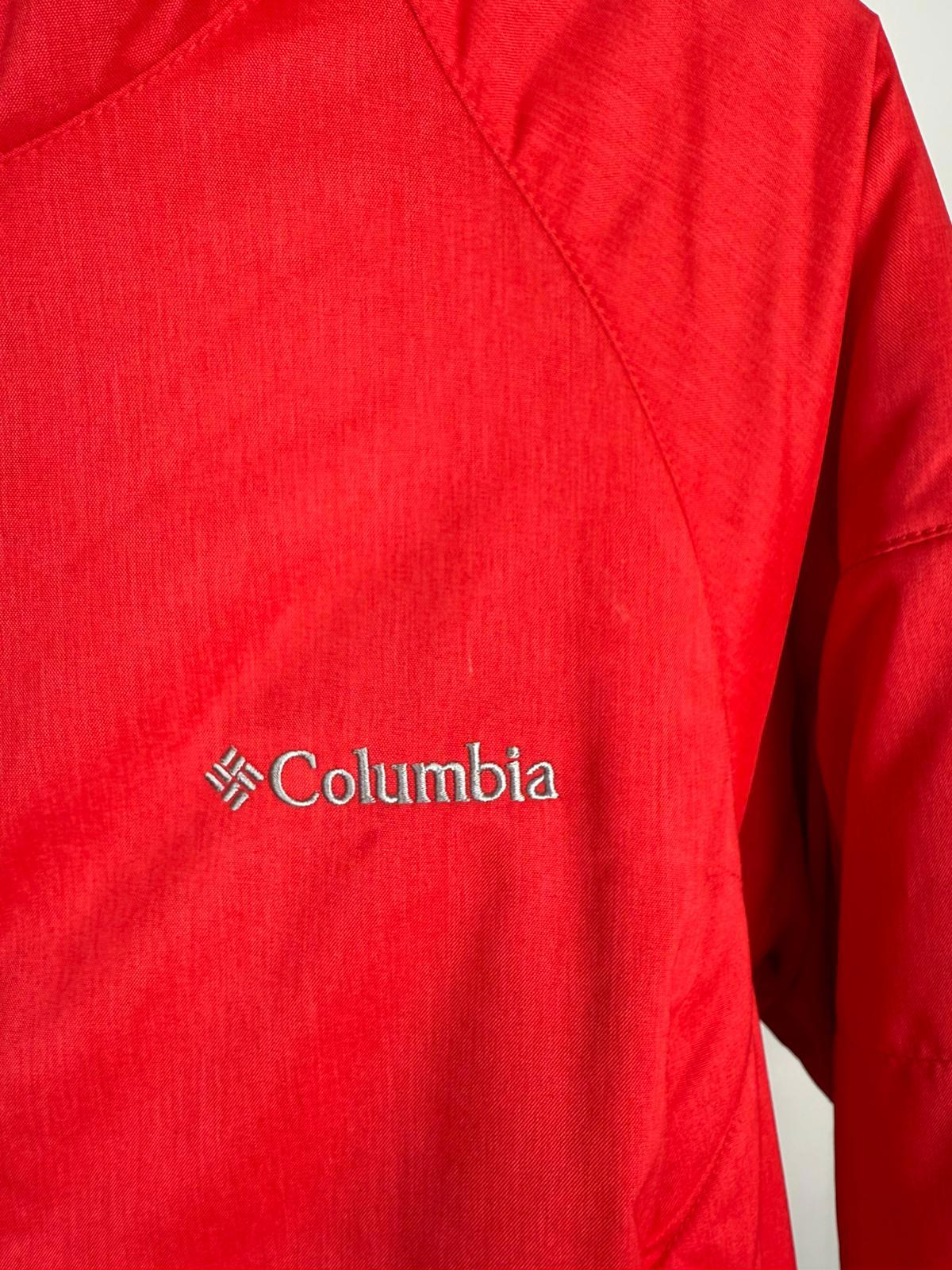Columbia Womens Fleece/Fluffy Lined Full Zip Hooded Jacket - M/Medium - Red