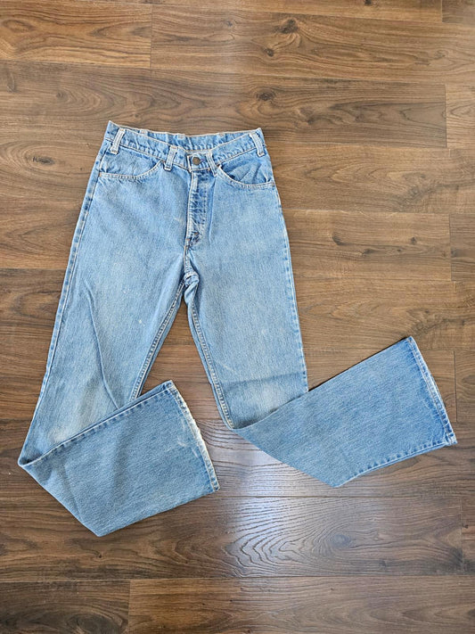 Levi's Vintage 1970's Womens Blue Jeans Orange Tab Flares/Flared - W28/L33