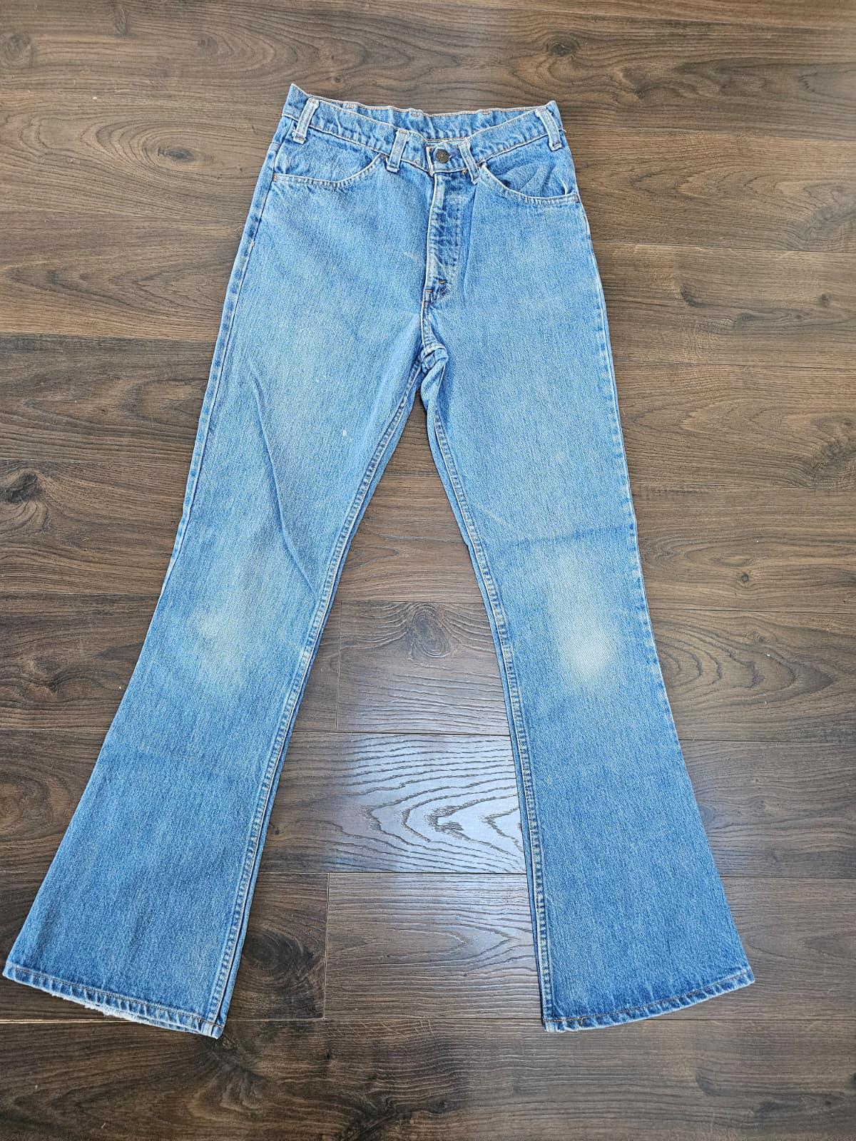 Levi's Vintage 1970's Womens Blue Jeans Orange Tab Flares/Flared - W28/L33