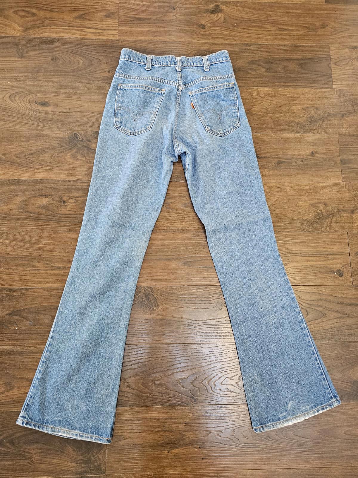 Levi's Vintage 1970's Womens Blue Jeans Orange Tab Flares/Flared - W28/L33