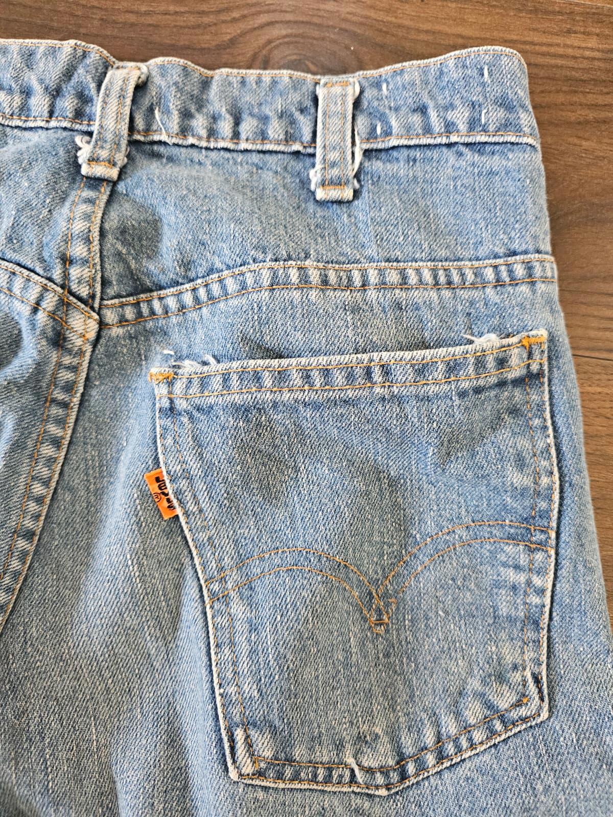 Levi's Vintage 1970's Womens Blue Jeans Orange Tab Flares/Flared - W28/L33
