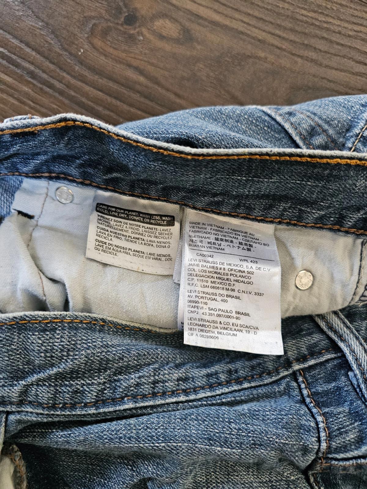 Levi's Mens Blue Jeans 569 Loose Straight Fit - W38/L29 Denim Trousers Bottoms