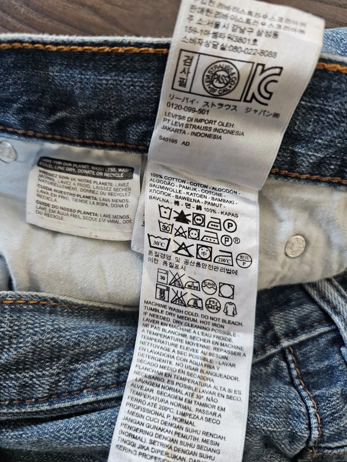 Levi's Mens Blue Jeans 569 Loose Straight Fit - W38/L29 Denim Trousers Bottoms