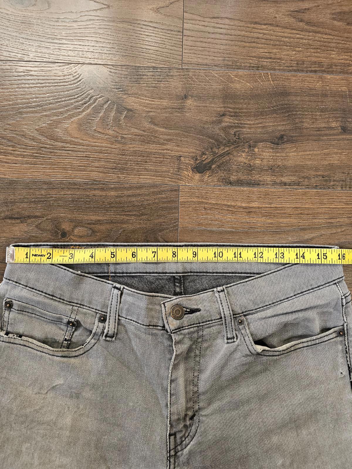 Levi's Mens Grey Jeans 511 Slim Fit - W32/28L Denim Trousers Bottoms