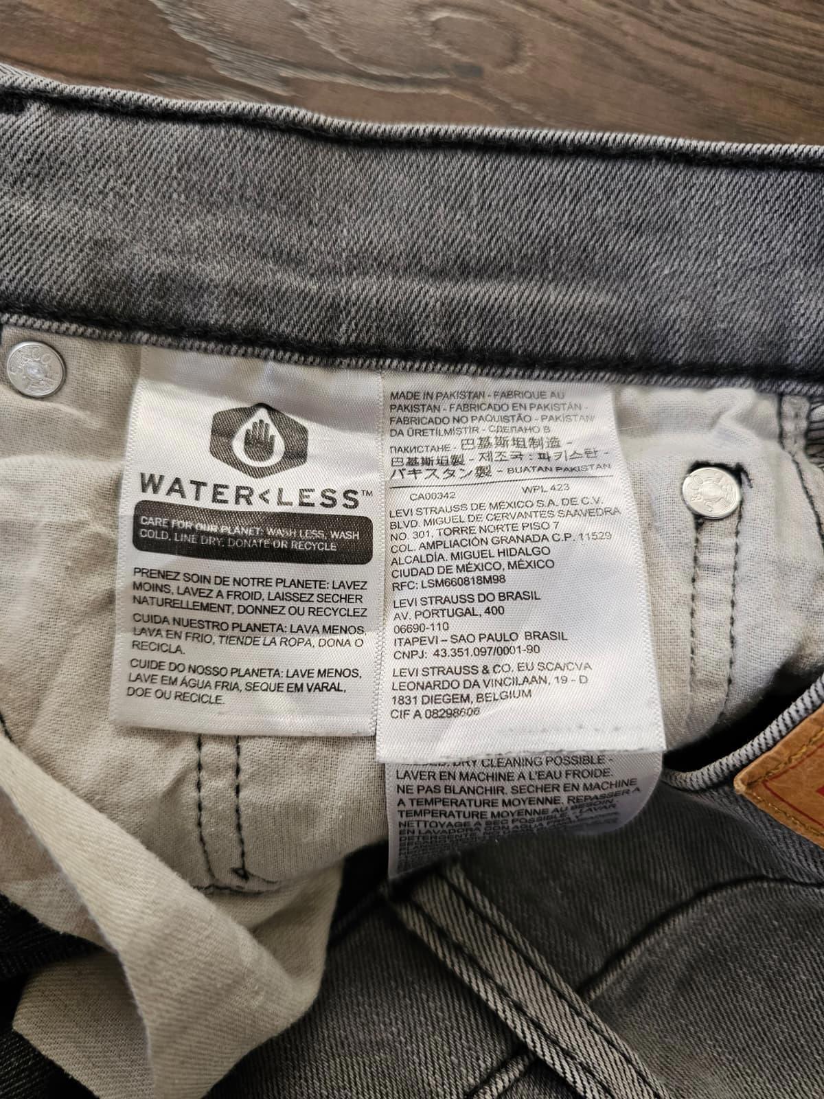 Levi's Mens Grey Jeans 511 Slim Fit - W32/28L Denim Trousers Bottoms