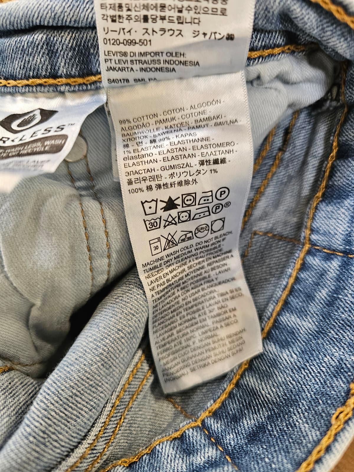 Levi's Mens Blue Jeans 511 Slim Fit - W32/31L Denim Workwear Grunge