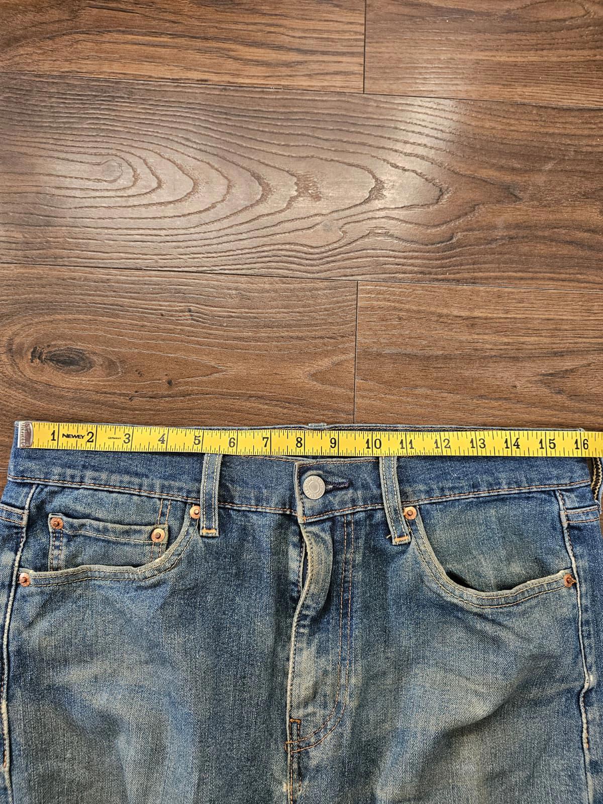 Levi's Mens Blue Ripped Jeans 510 Skinny Fit - W32/32L Denim Trousers Bottoms