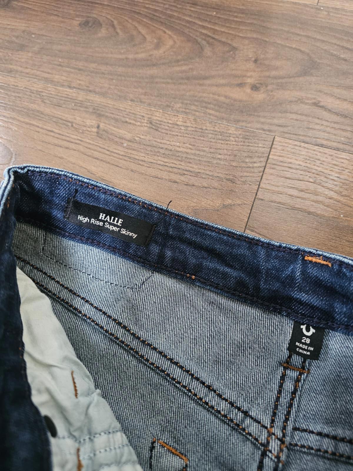 True Religion Women Blue High Rise Super Skinny Zip Fly Jeans - W28/L29 - NWT