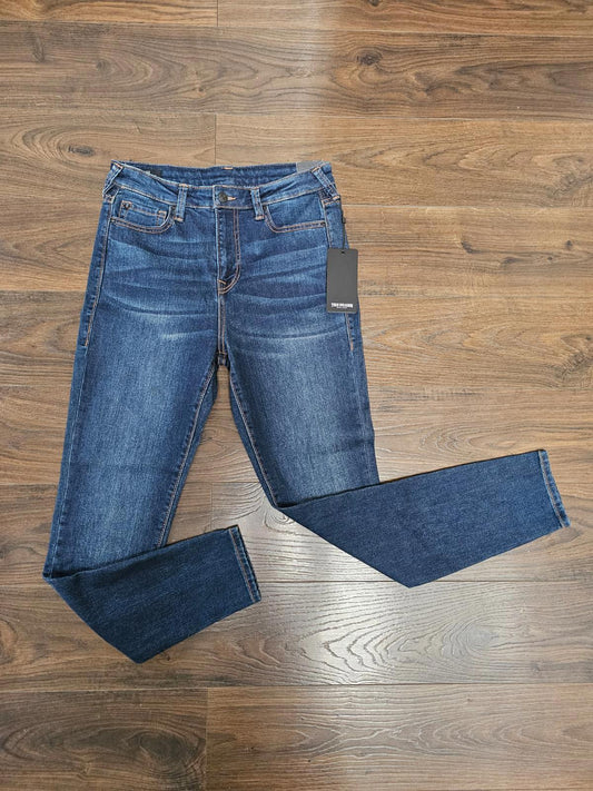 True Religion Women Blue High Rise Super Skinny Zip Fly Jeans - W29/L29 - NWT