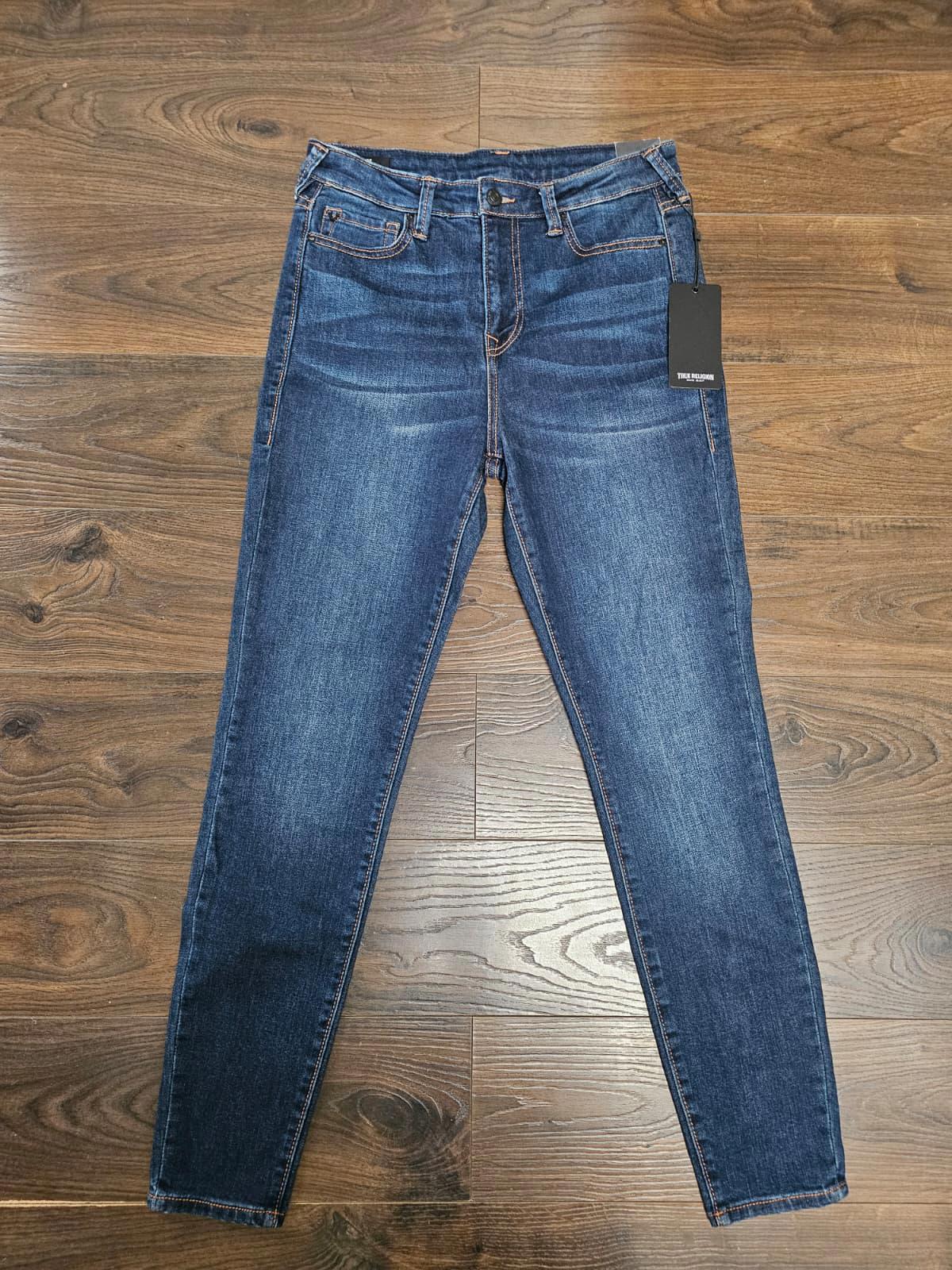 True Religion Women Blue High Rise Super Skinny Zip Fly Jeans - W29/L29 - NWT