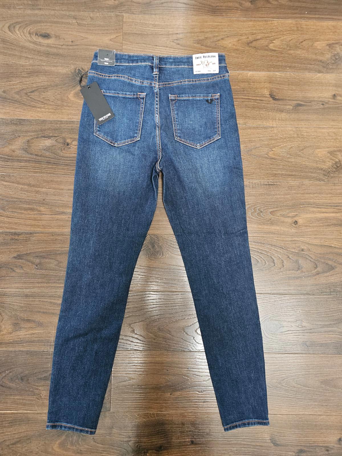 True Religion Women Blue High Rise Super Skinny Zip Fly Jeans - W29/L29 - NWT