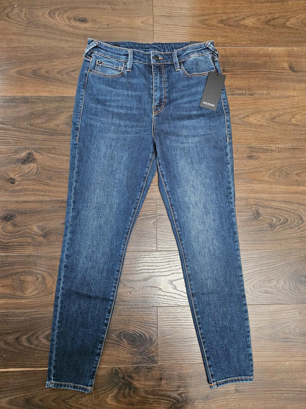 True Religion Women Blue High Rise Super Skinny Zip Fly Jeans - W31/L29 - NWT