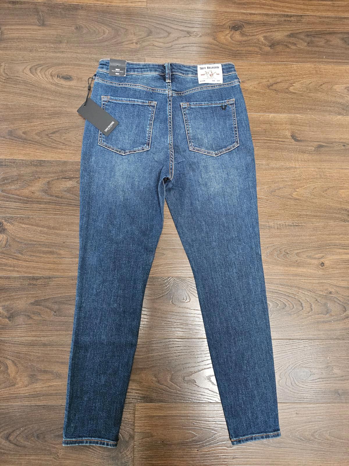 True Religion Women Blue High Rise Super Skinny Zip Fly Jeans - W31/L29 - NWT