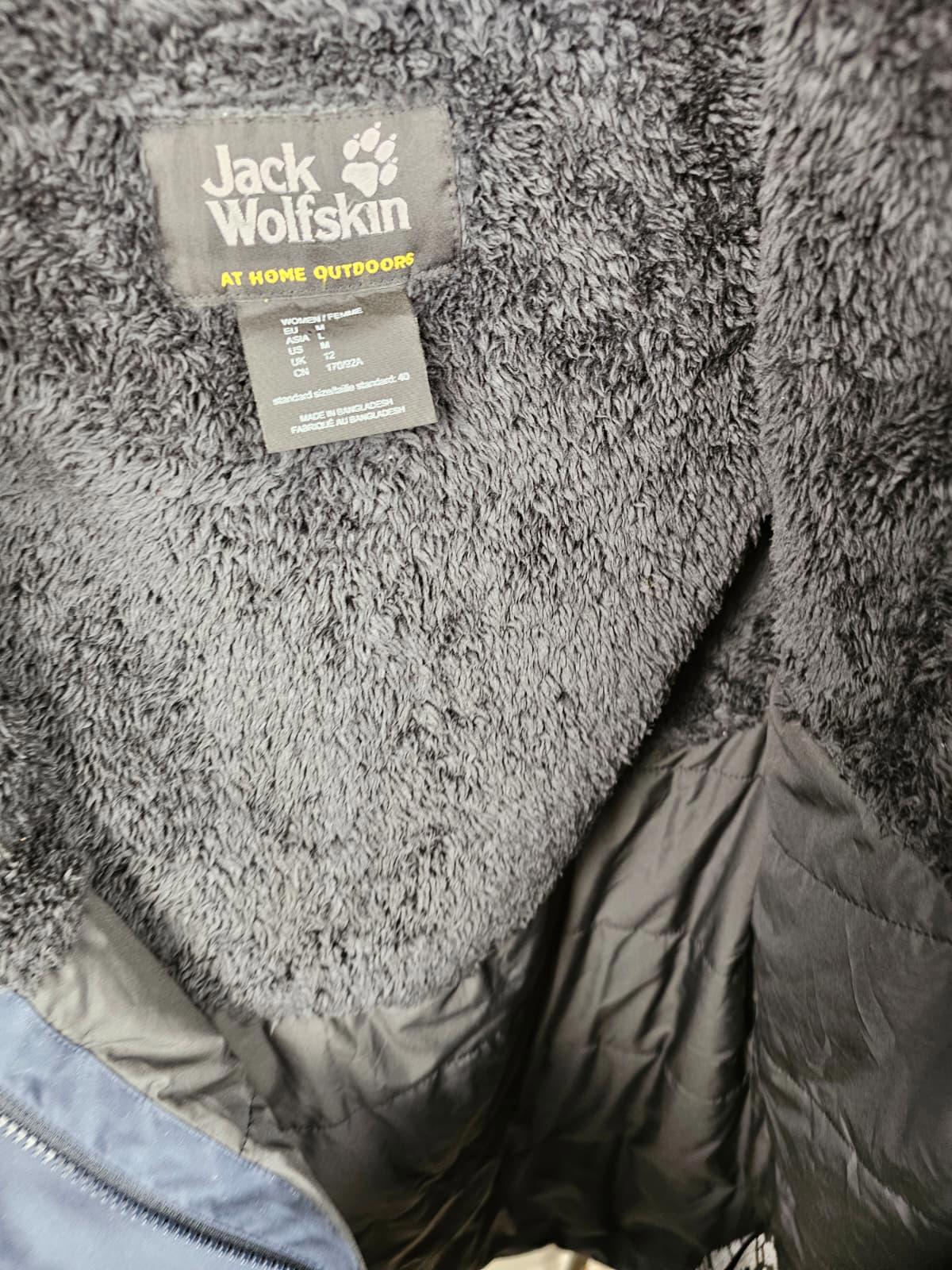 Jack Wolfskin Womens Fleece Lined Full Zip Jacket/Coat - M/Medium - Navy