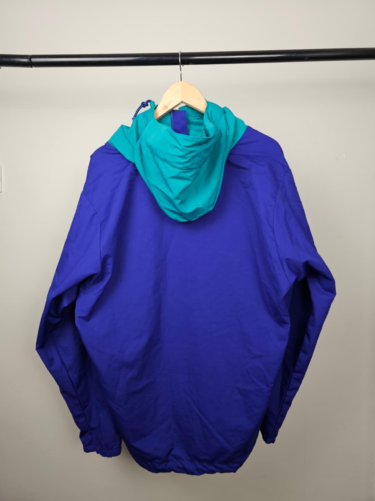 Berghaus Vintage Pullover 1/2 Zip Windbreaker Jacket - M/Medium - Blue/Green 90s