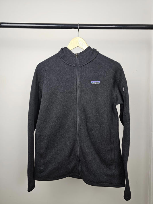 Patagonia Womens Full Zip Hooded Tight Knit Style Fleece Jacket - L/Large