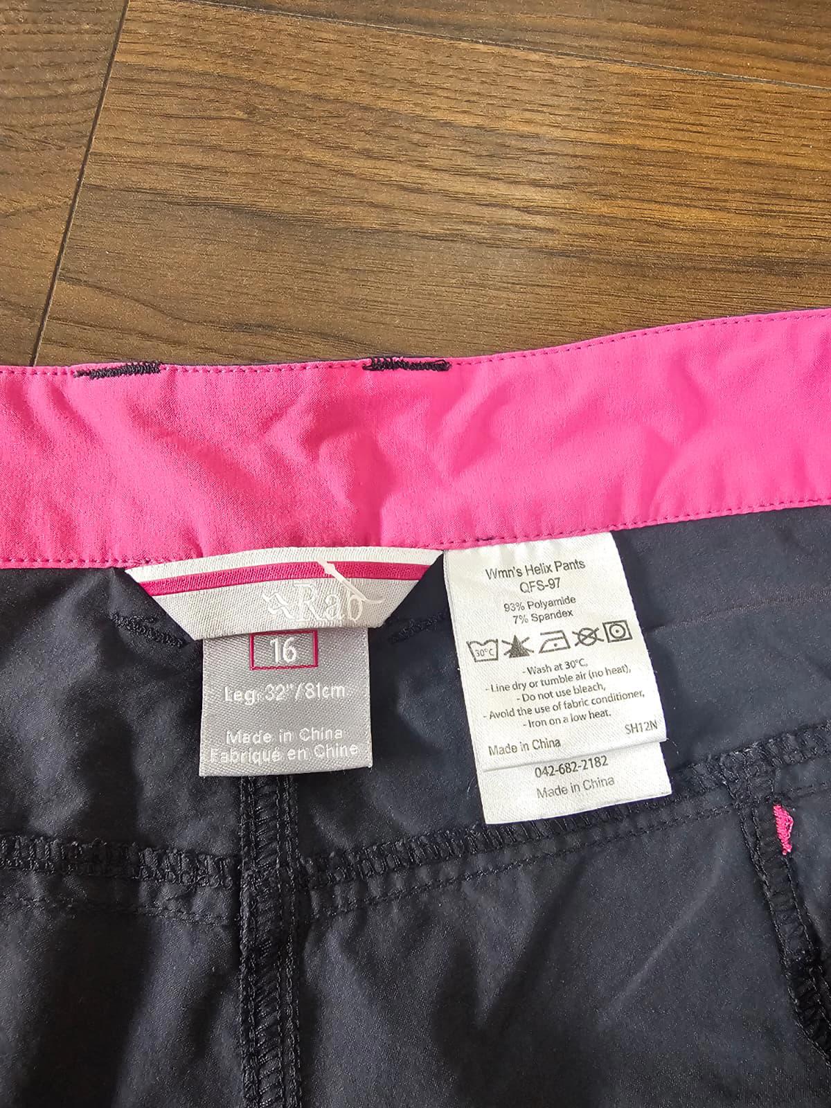 Rab Womens Activewear/Hiking/Walking Trousers Pants - UK 16 W38/L32