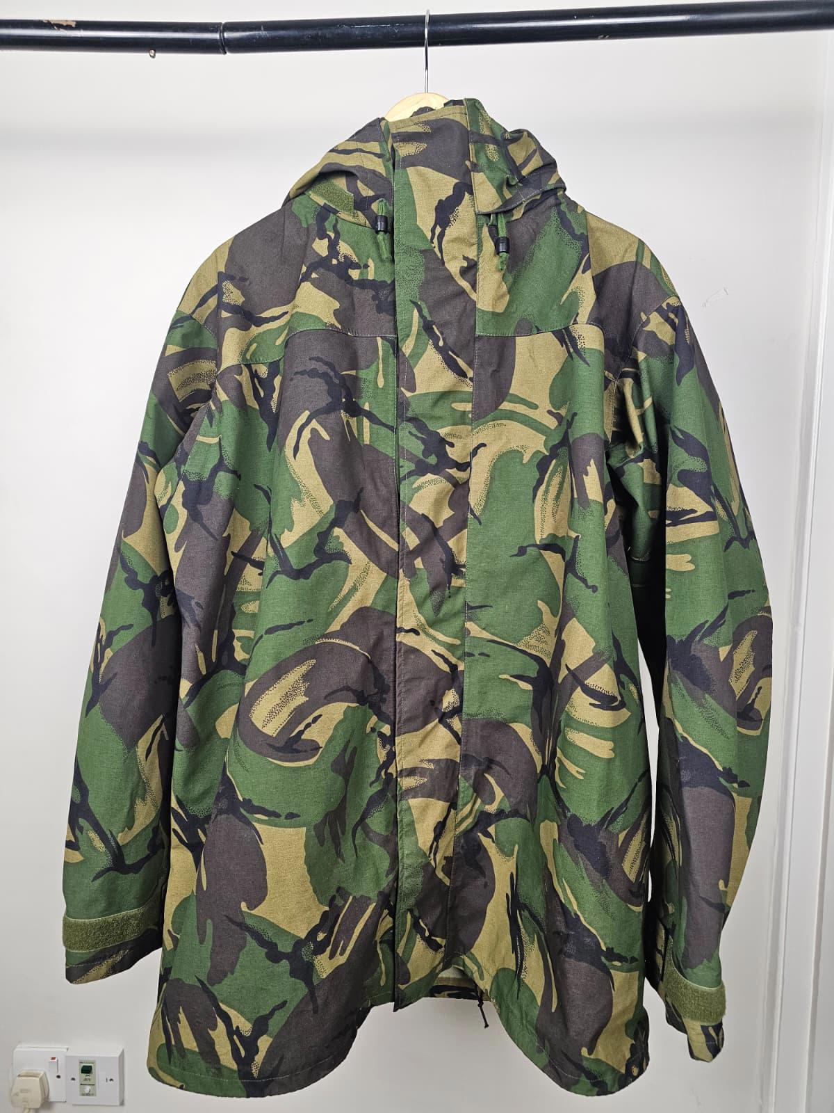 Army Issue DCTA Mens DPM Gore-Tex Full Zip Hooded Waterproof Jacket - L/XL