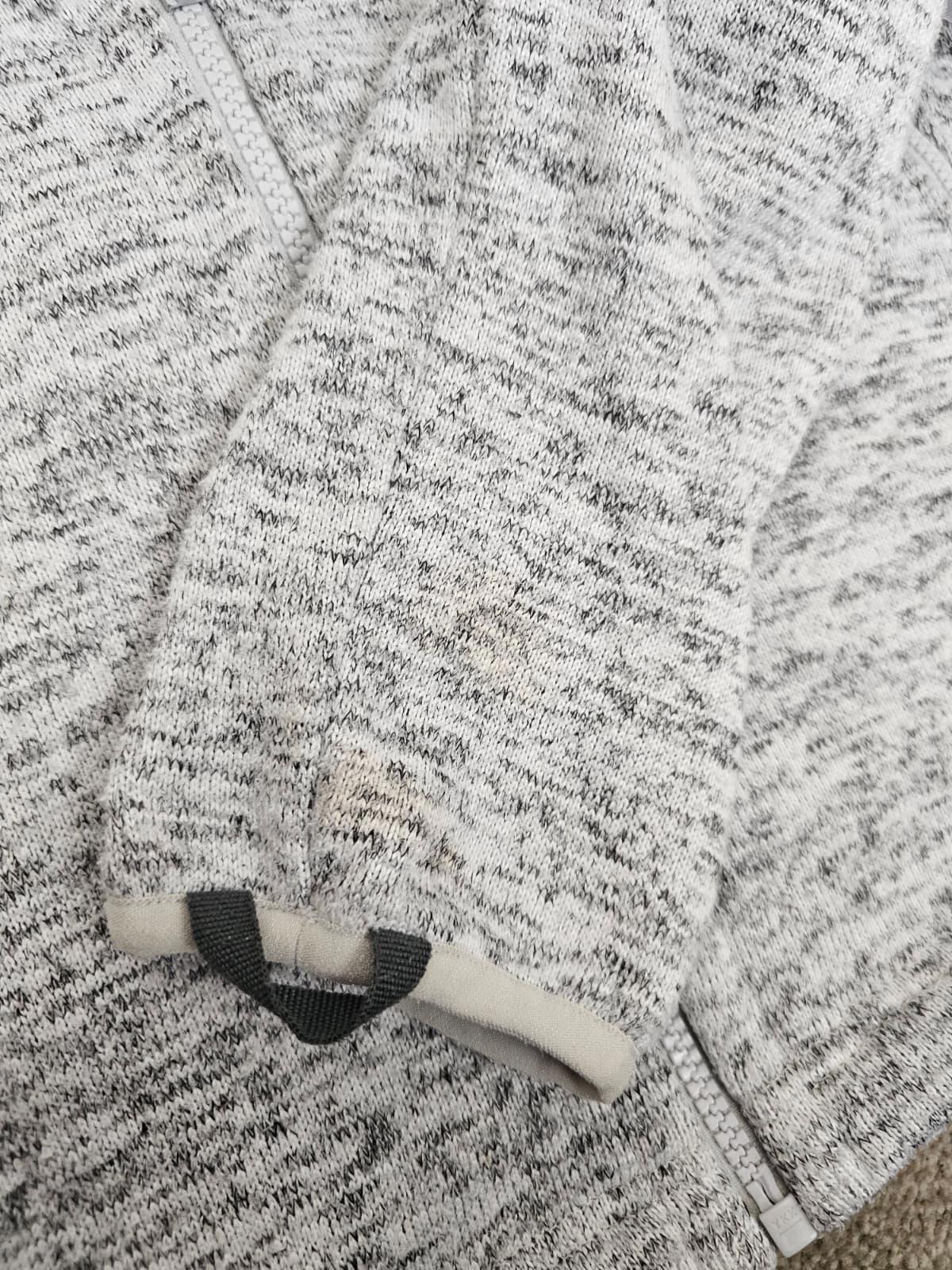 Jack Wolfskin Nanuk Womens Full Zip Knitted Style Fleece Jacket - UK 12 - Grey M