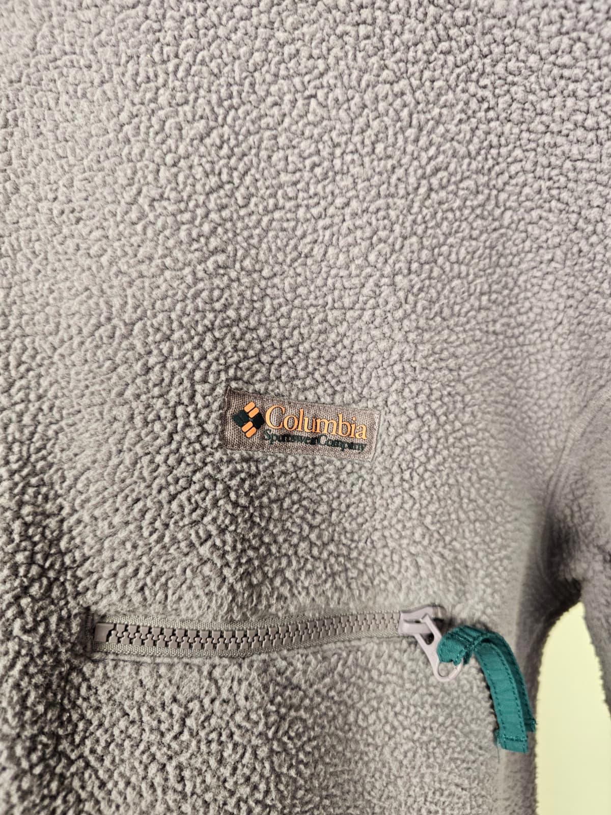 Columbia Mens Pullover Snap Button Fleece Jumper - M/Medium - Granite Purple