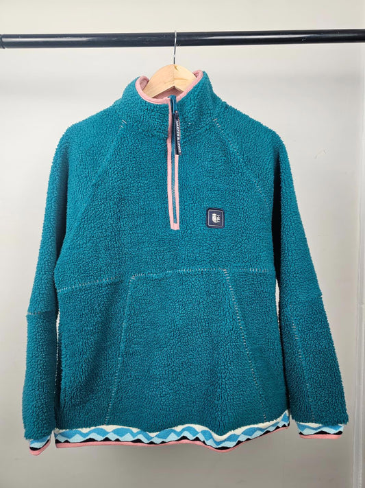 Harper & Lewis Mens/Womens Unisex 1/4 Zip Pullover Sherpa Fleece Jumper -S/Small