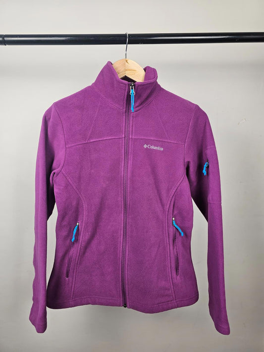Columbia Womens Full Zip Casual/Mid Layer Fleece Jacket - XS/Extra Small -Purple