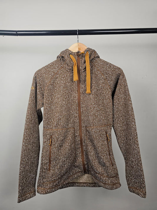 Rab Womens Amy Full Zip Hooded Fleece Jacket - UK 10 - Caramel