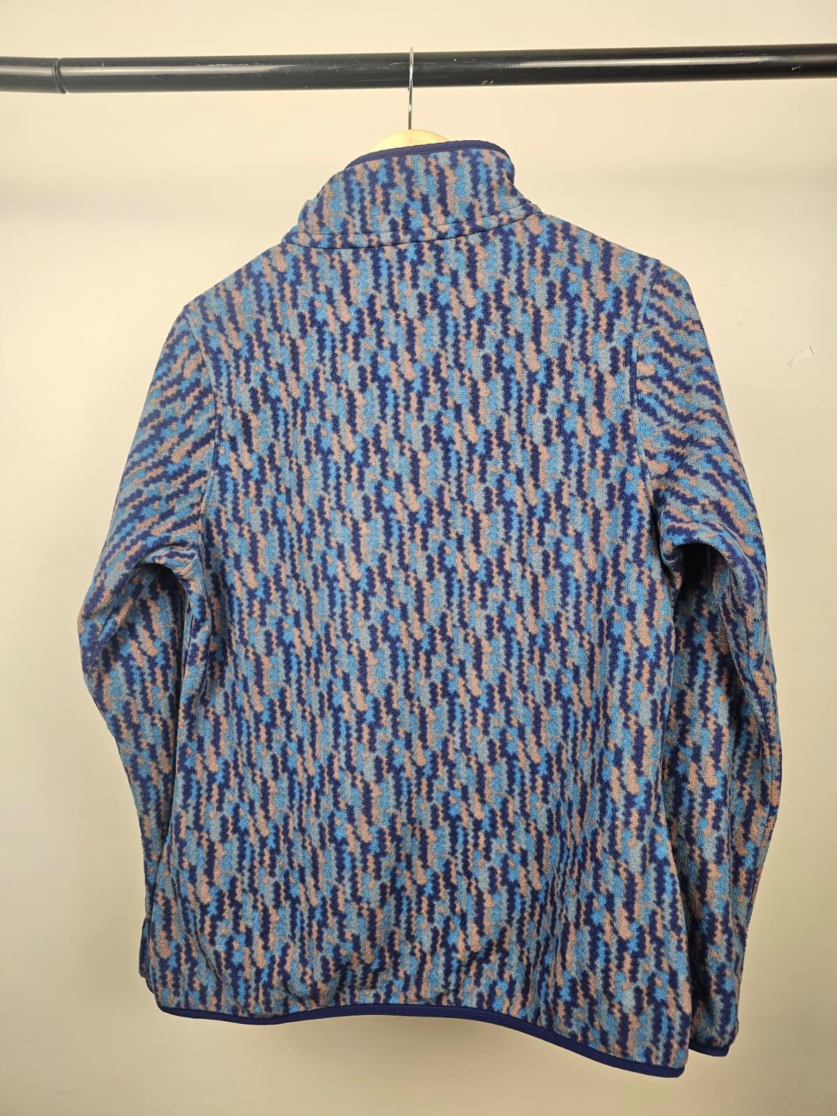 Patagonia Womens Snap Button Pullover Pattern Fleece Jumper - M/Medium