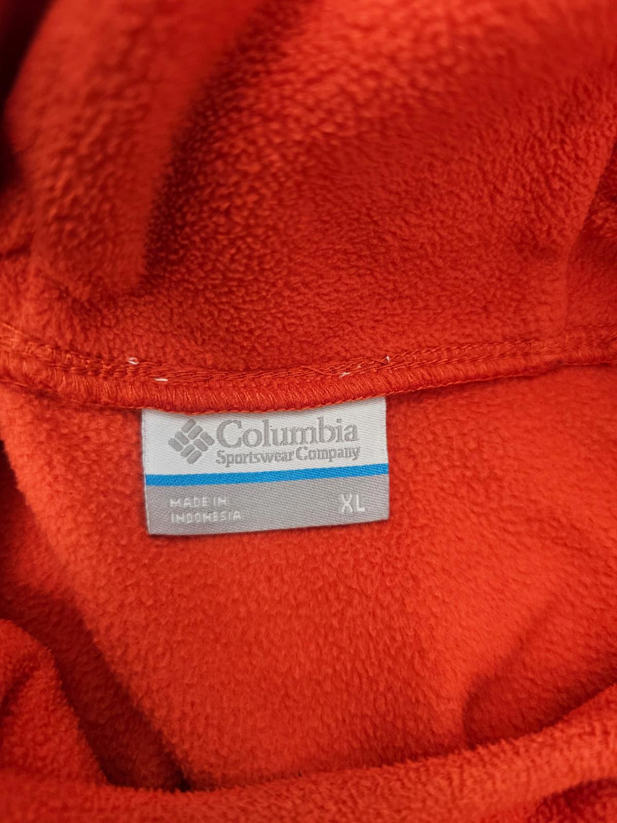 Columbia Womens Pullover Hoodie Fleece Jumper - XL/Extra Large - Orange
