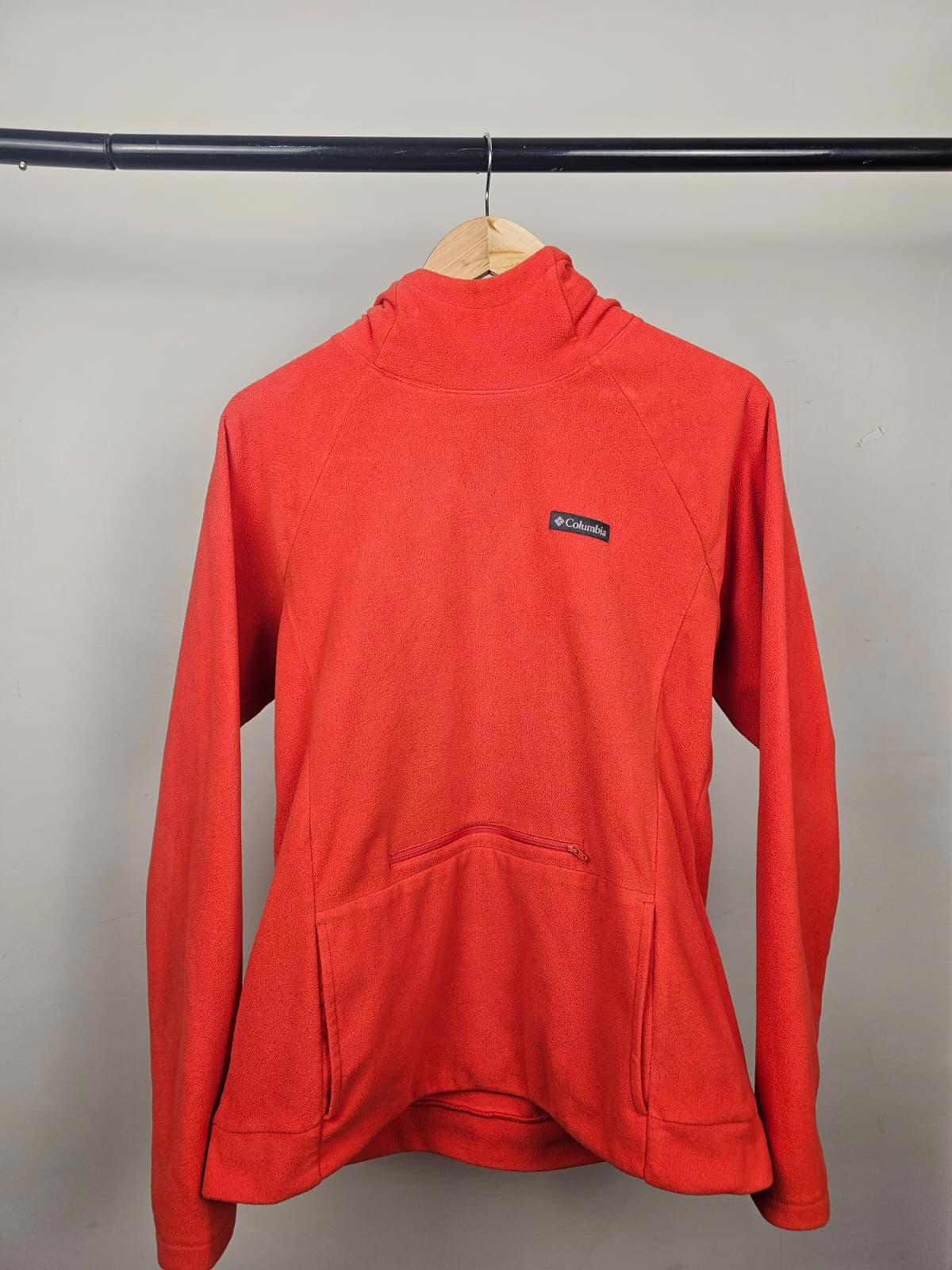 Columbia Womens Pullover Hoodie Fleece Jumper - XL/Extra Large - Orange
