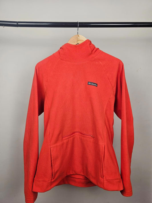 Columbia Womens Pullover Hoodie Fleece Jumper - XL/Extra Large - Orange