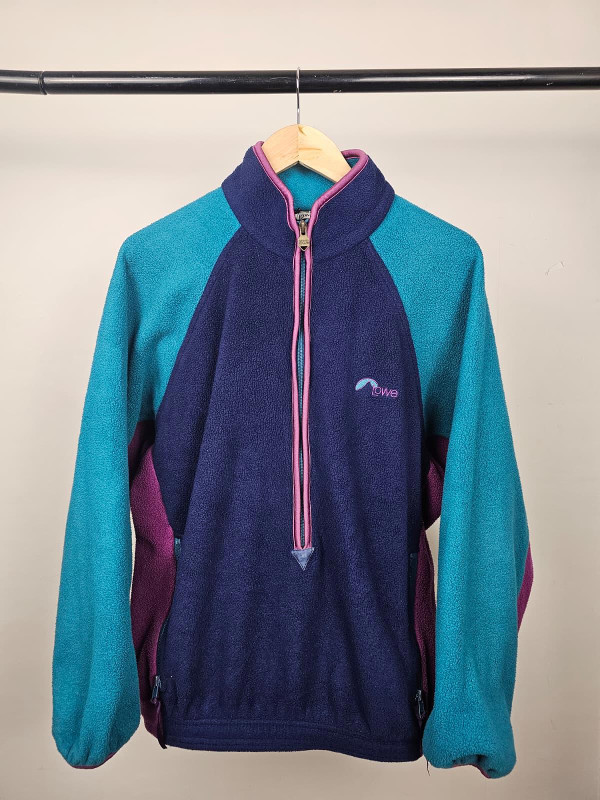 Lowe Alpine Vintage 90s Pullover 3/4 Zip Smock Style Fleece Jumper - M/Medium