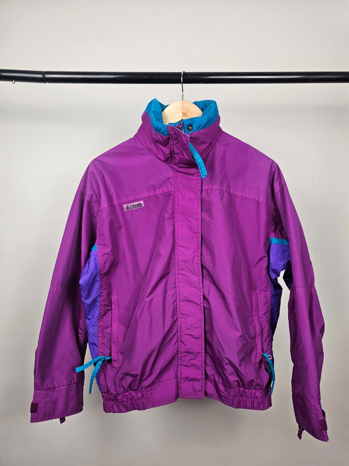 Columbia Vintage Womens Full Zip Wind Breaker/Water Resistant Jacket - M/Medium