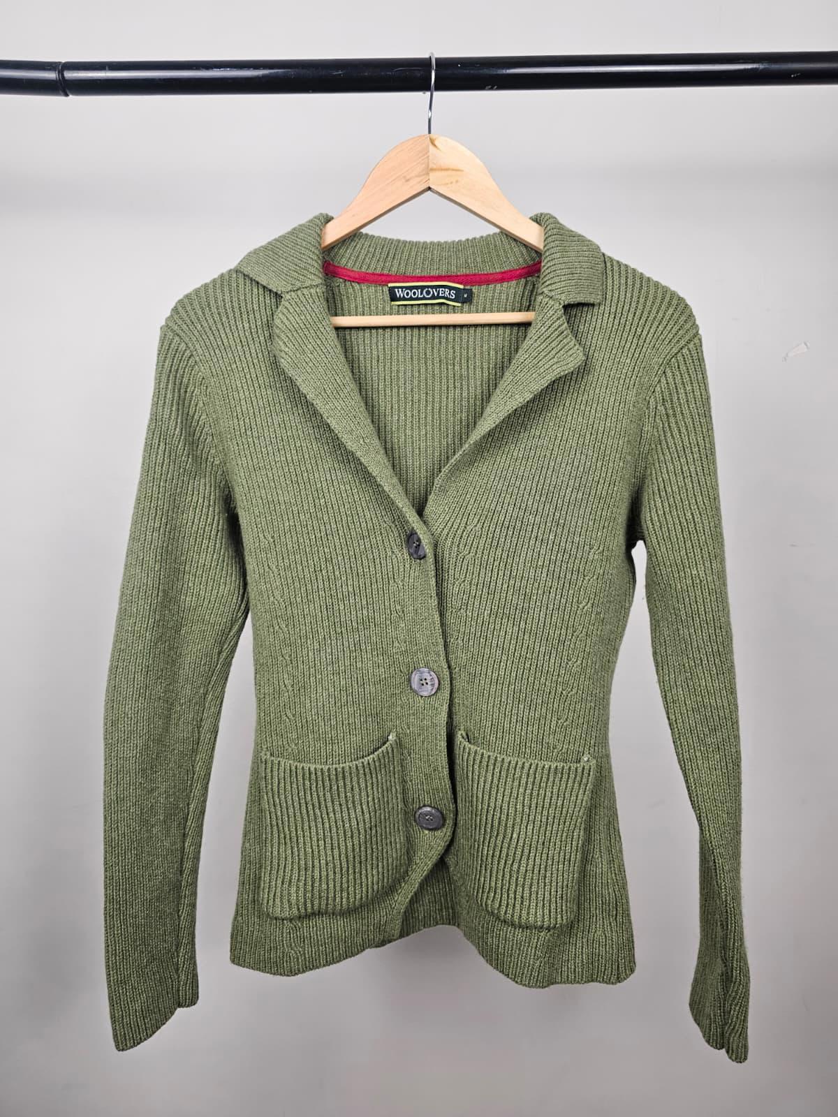 Woolovers Womens Button Up Cardigan - M/Medium - 100% Wool