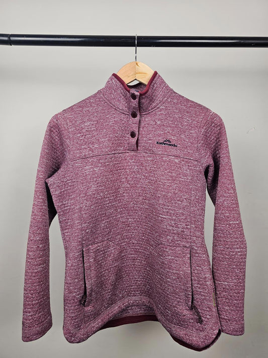 Kathmandu Womens Snap Button Pullover Mid Layer Fleece Jumper - S/Small