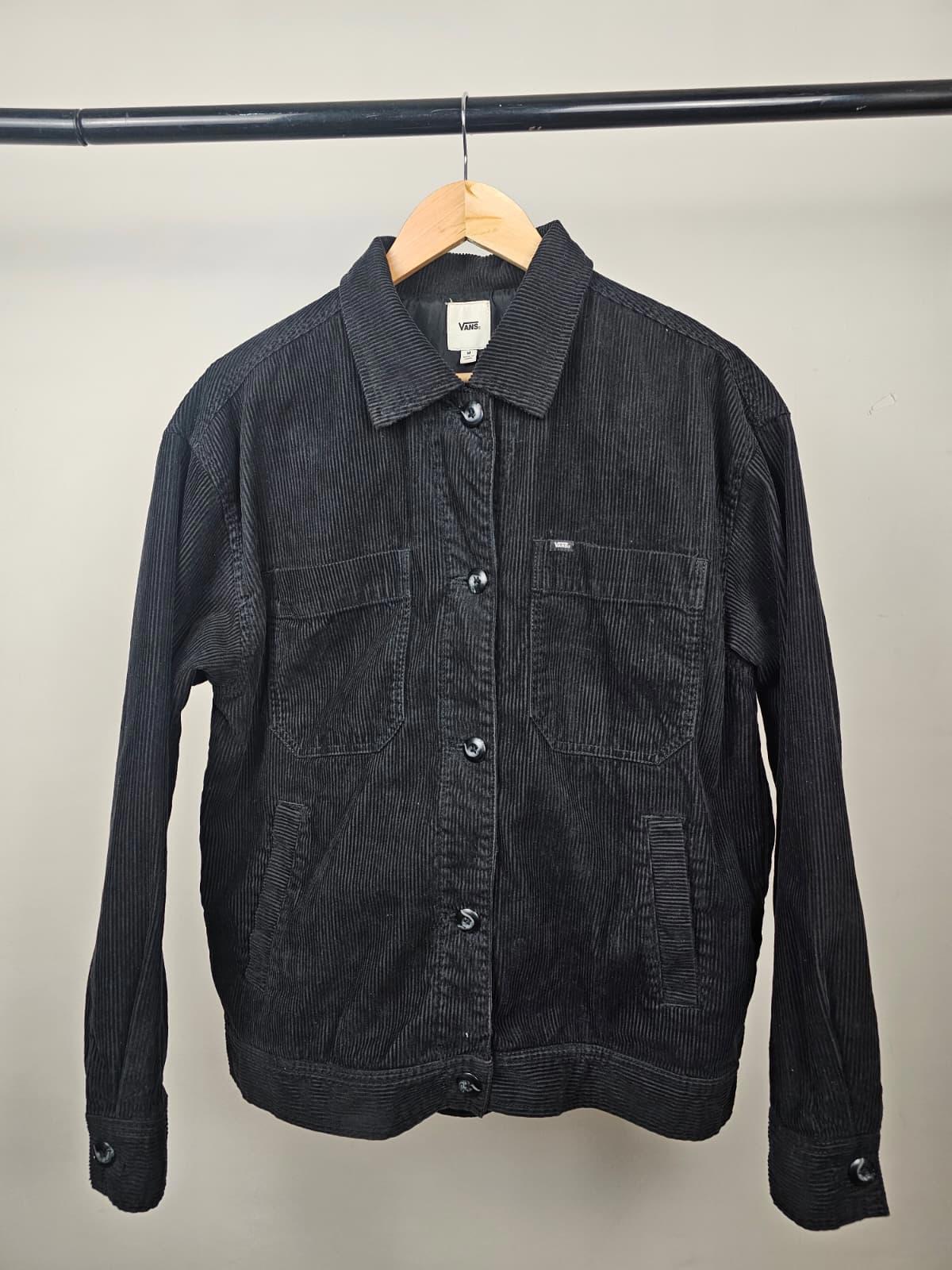 VANS Womens Button Up Chore Style Summit Corduroy Jacket - M/Medium - Black