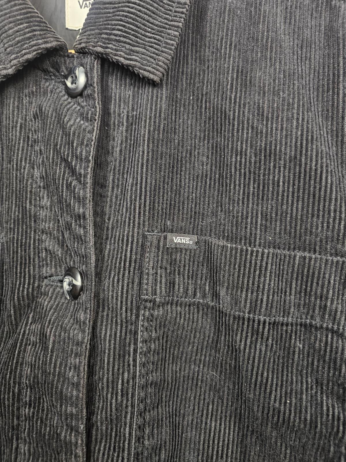 VANS Womens Button Up Chore Style Summit Corduroy Jacket - M/Medium - Black