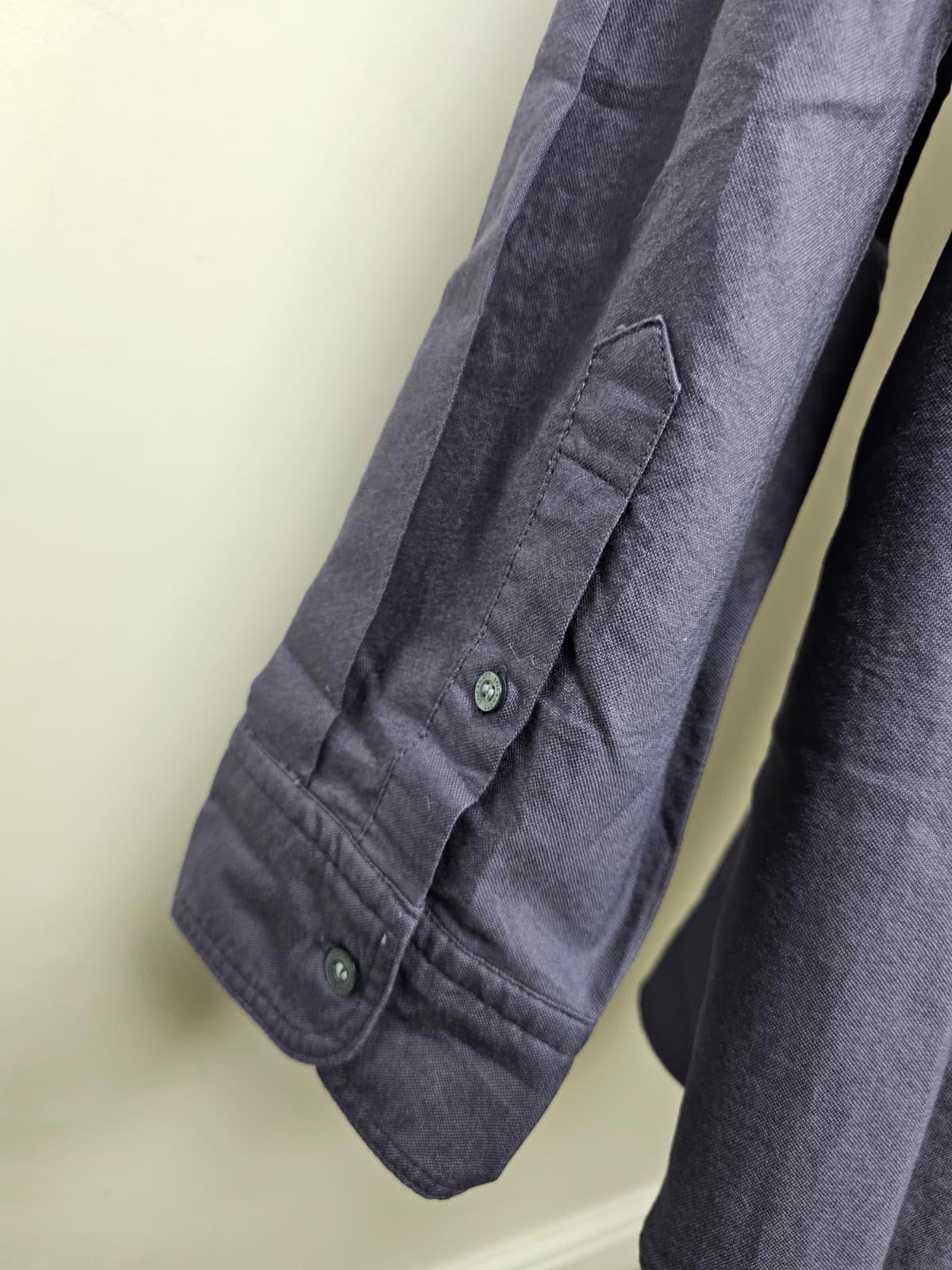 Lyle & Scott Mens Oxford Style Long Sleeve Button Up Shirt - XXXL- Dark Purple