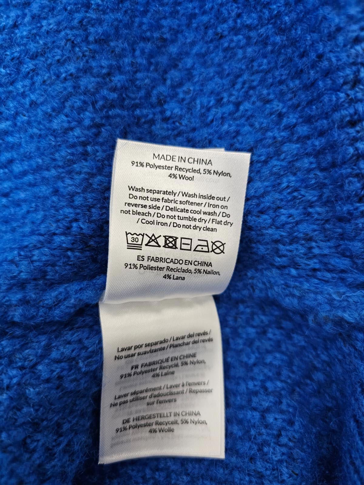 Passenger Womens Blue Pullover Knitted Style Sweater/Jumper - XL - Blue